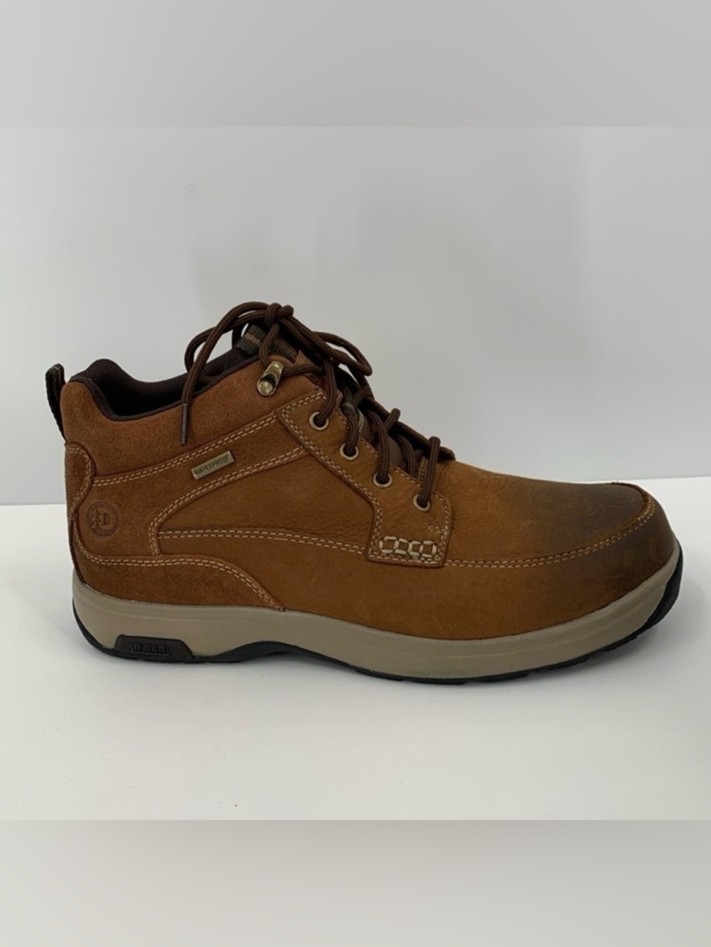 Dunham Midland waterproof ankle work boots brown leather CH3011 laces men 11.5